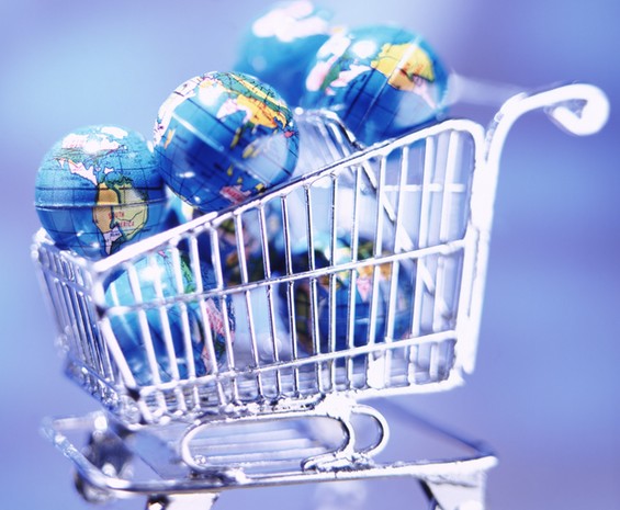 Shopping Cart Full Of Globes