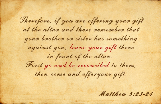 matthew 5 23 24 sermon