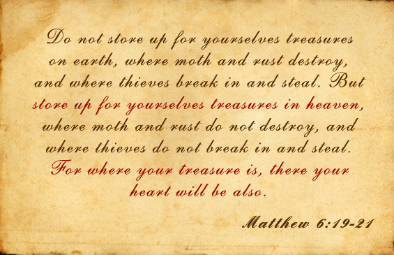 Image result for matthew 6:19-21