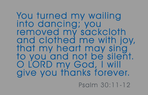 Psalm 30:11-12