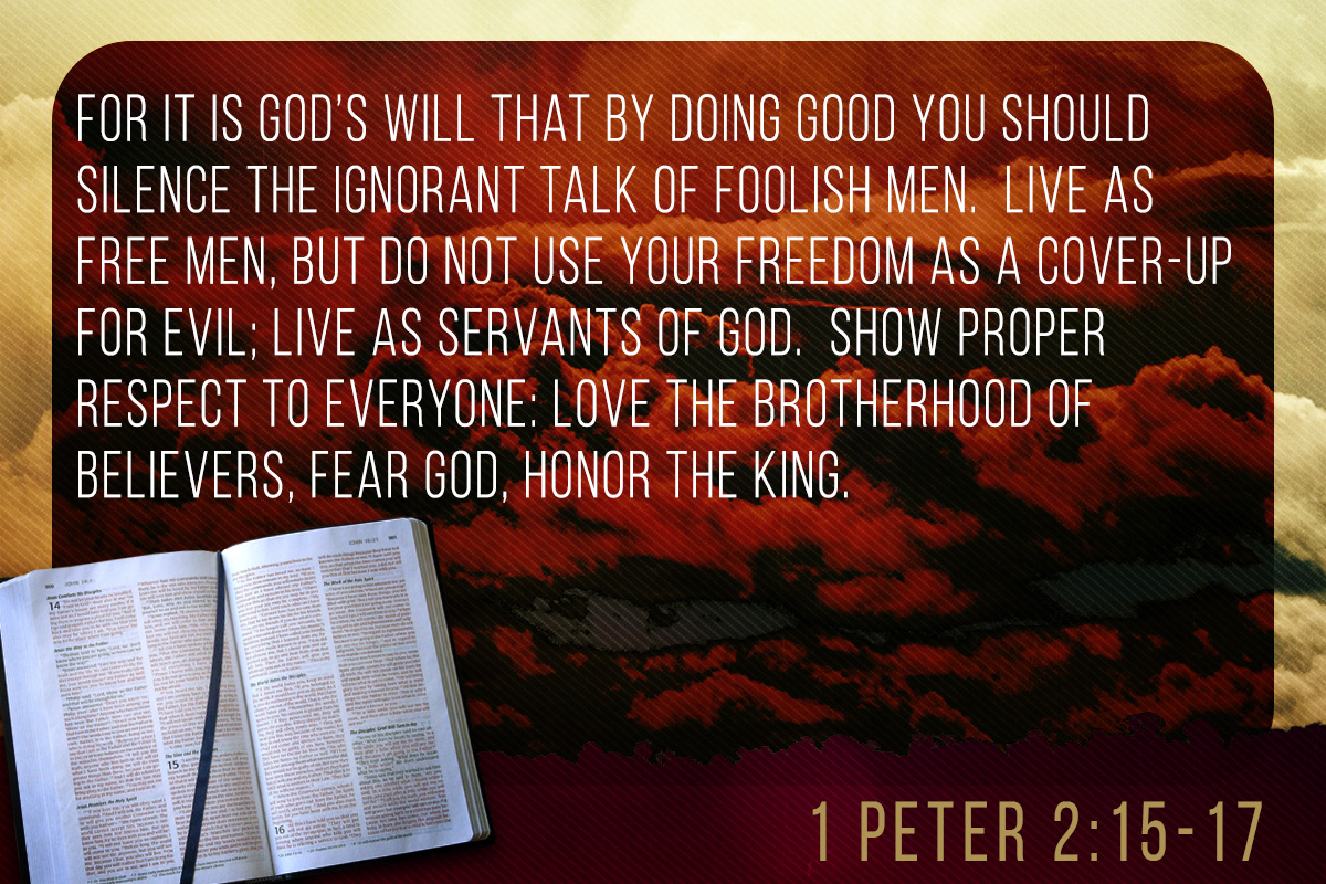 Memorize Scripture 1 Peter 2 15 17 JeffRandleman