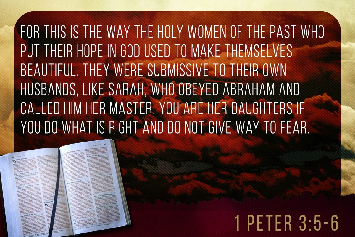 1 peter 3 5-6 commentary