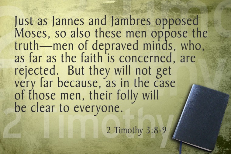 Image result for 2 timothy 3:9