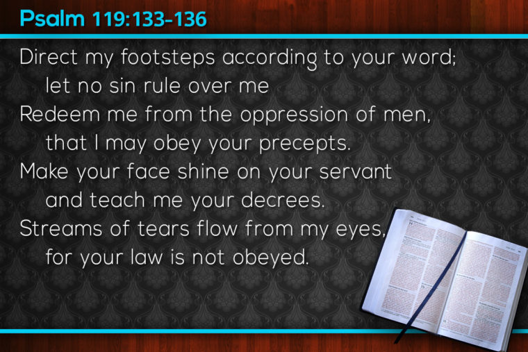Memorize Scripture Psalm 119 133 136 JeffRandleman
